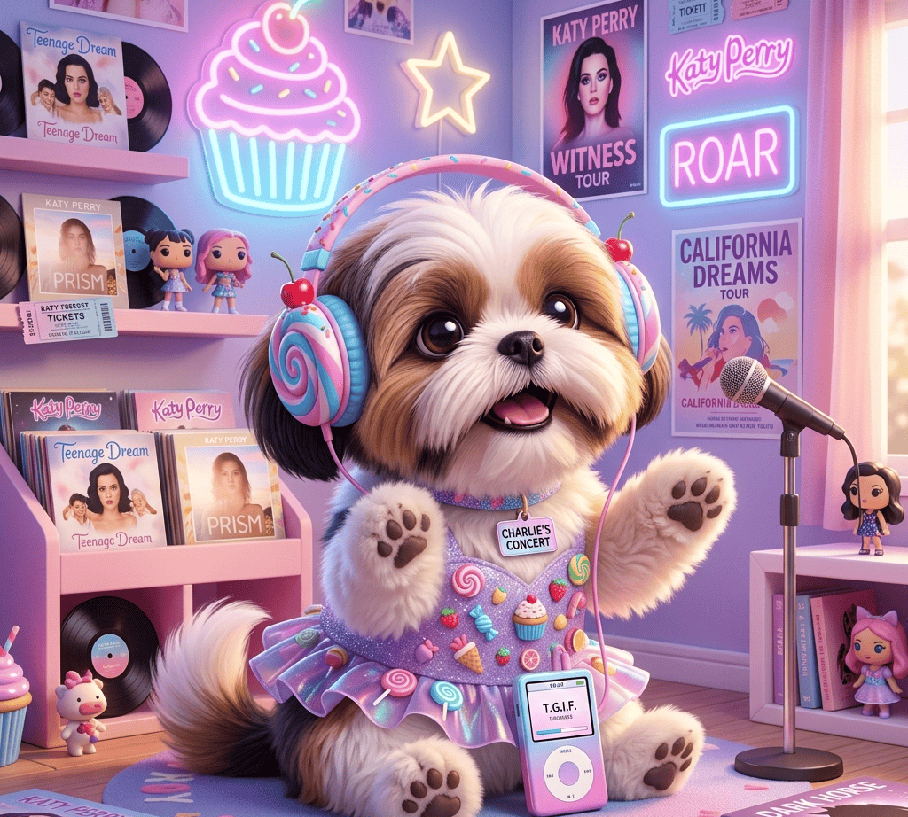 Charlie, Katy Perry’s Biggest and Furriest Fan! (1)
