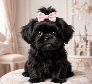 The Black adorable princess with a pink bow! (1)