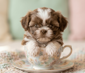 This Shih Tzu puppy in a cup (1)
