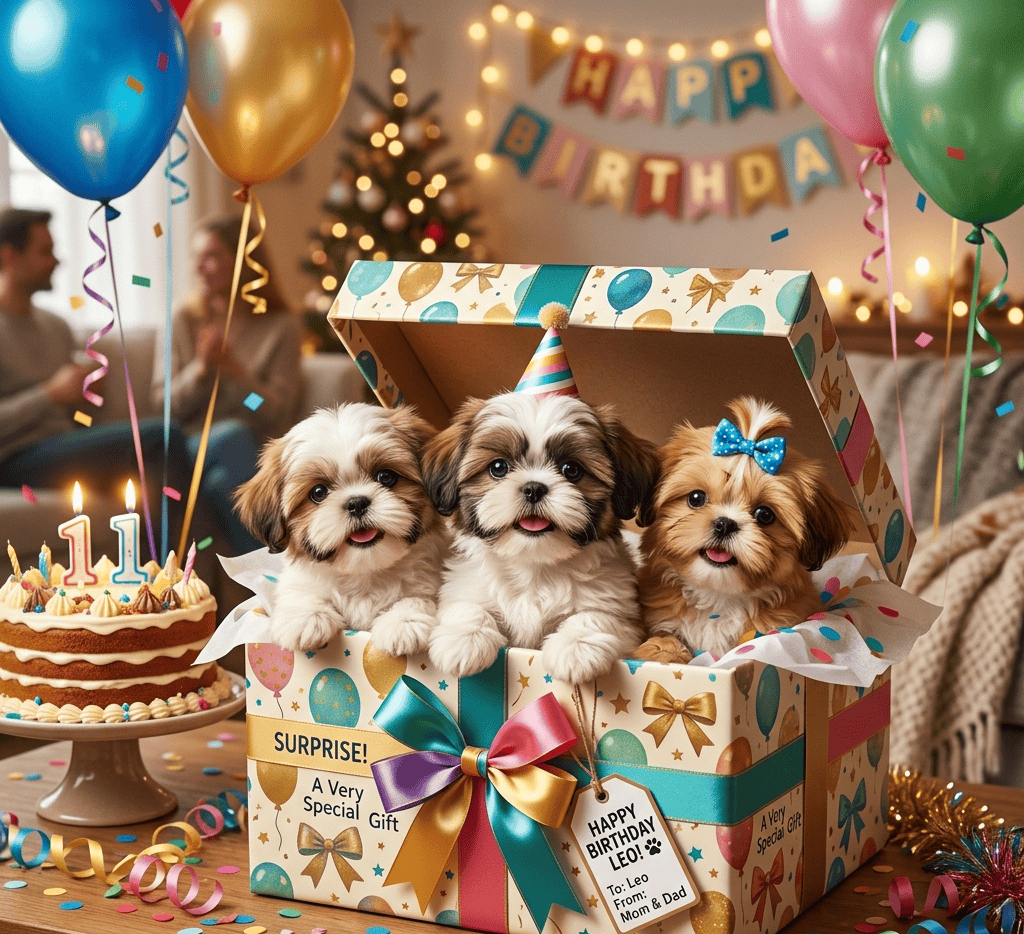 The Best Birthday Gift Ever - Shih Tzu Puppies! (1)
