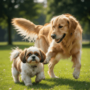 Making them play with bigger dogs (1)