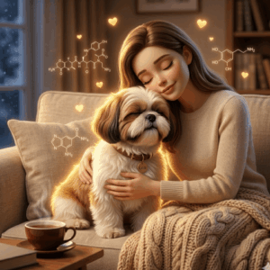 Shih Tzu literally provides warmth (1)