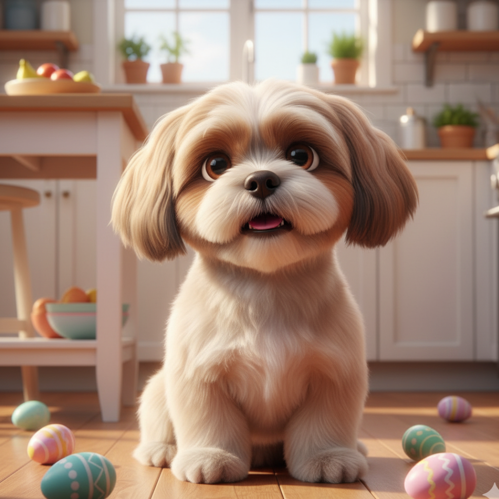 shih tzu grooming - short cut
