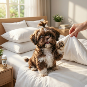 Clean bedding -Ways to keep fleas away from your Shih Tzu
