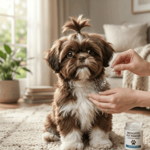 Medicated powder - Ways to keep fleas away from your Shih Tzu (1)