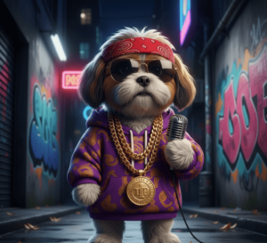 Movie Inspired Shih Tzu costumes -Hustle and flow (rapper) (1)