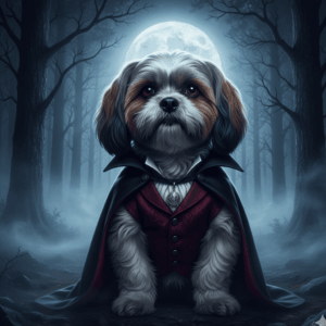 Movie Inspired Shih Tzu costumes -Vampire diaries (1)