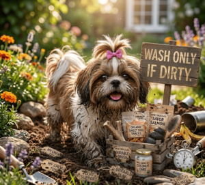 Wash, only if dirty. (1)