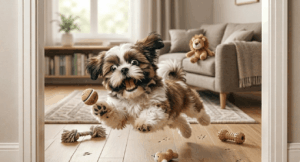 Crazy Shih Tzu Releasing Pent-up Energy Is A Must Watch! (1)